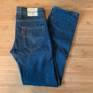 Levi's 504 Straight Mens Size 29 x 32 Zipper Waist Pocket Denim Jeans Low Rise